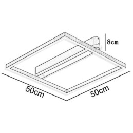 Acryl vierkante plafondlamp