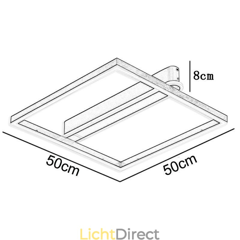 Acryl vierkante plafondlamp