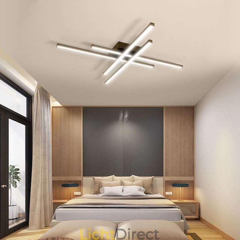 Lineaire plafondlamp met vlakke montage Eenvoudige acrylverlichting