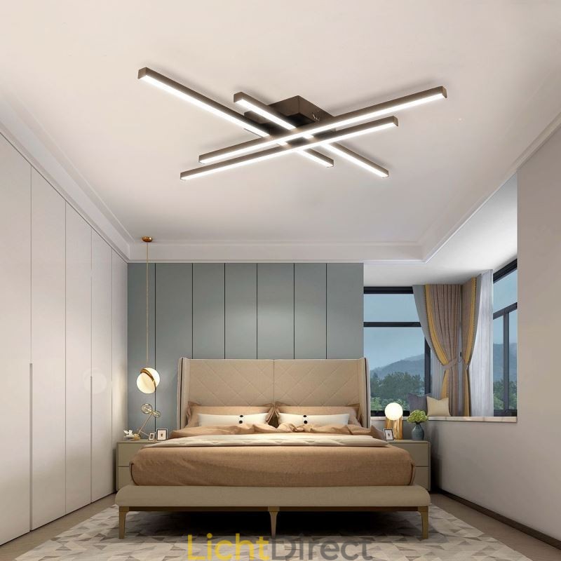 Lineaire plafondlamp met vlakke montage Eenvoudige acrylverlichting