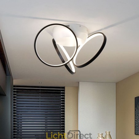 Plafondlamp met halo-ring van acryl Plafondlamp met halo-ring van acryl