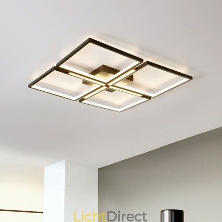 Vierkante plafondlamp met plafondbevestiging, decoratieve verlichting van acryl Vierkante plafondlamp met plafondbevestiging, decoratieve verlichting van acryl