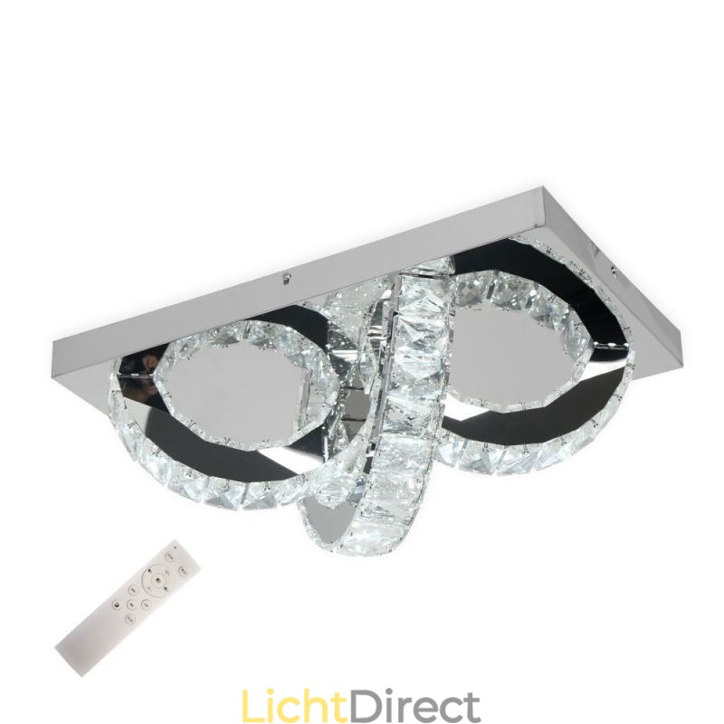 Semi Ring Plafondlamp met Kristallen Montage