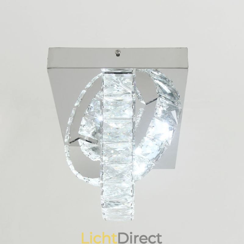 Semi Ring Plafondlamp met Kristallen Montage