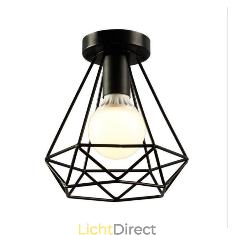 Plafondlamp in diamantvorm
