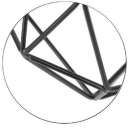 Plafondlamp in diamantvorm