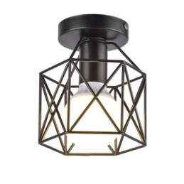 Metalen kooi plafondlamp