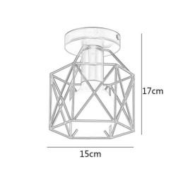 Metalen kooi plafondlamp