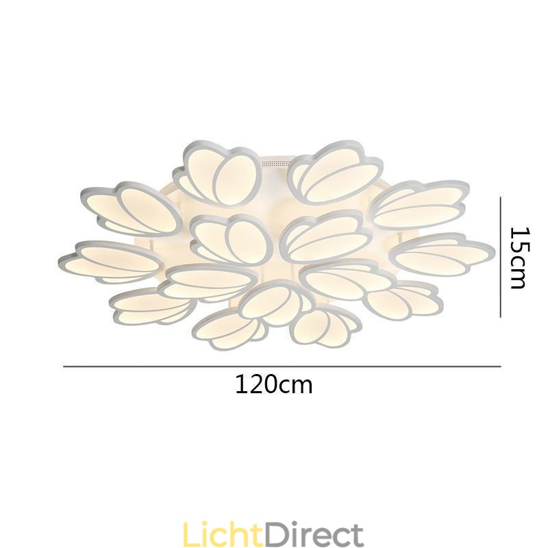Moderne plafondlamp met tulp als decoratieve verlichting