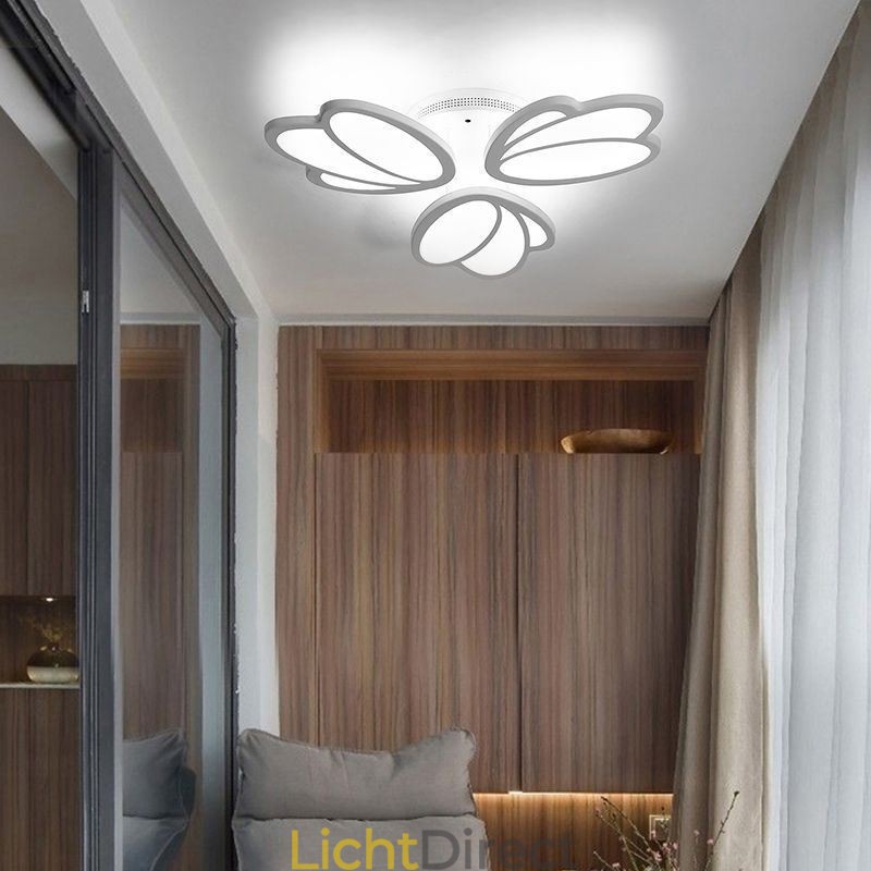 Moderne plafondlamp met tulp als decoratieve verlichting
