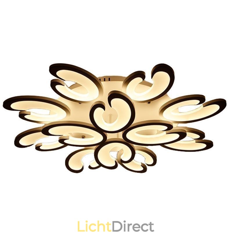Bloemvormige plafondlamp met plafondbevestiging
