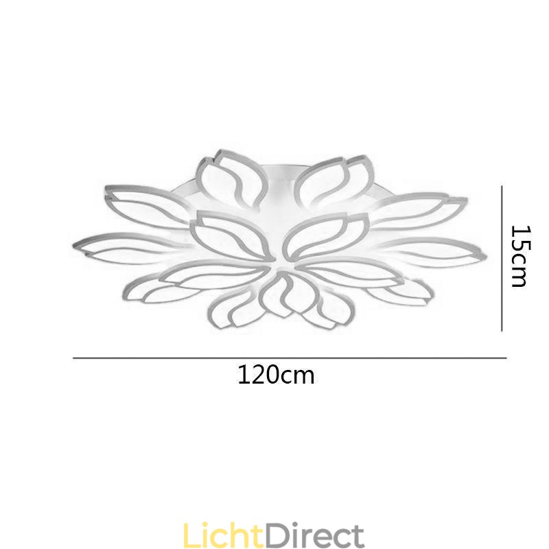 Plafondlamp met acryl bloemmotief