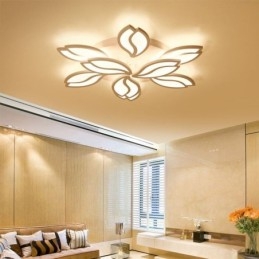 Plafondlamp met acryl bloemmotief