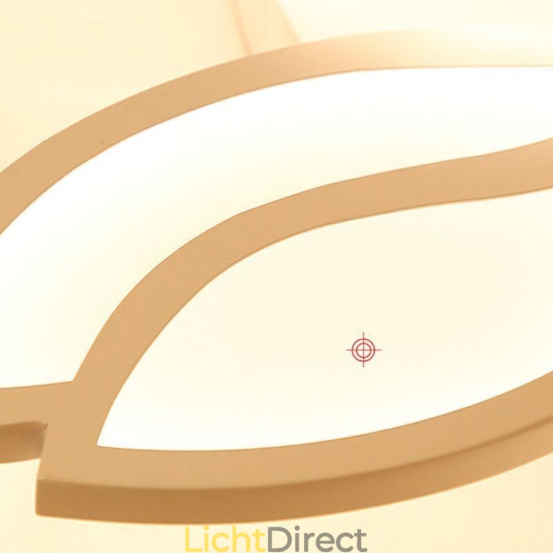 Plafondlamp met acryl bloemmotief