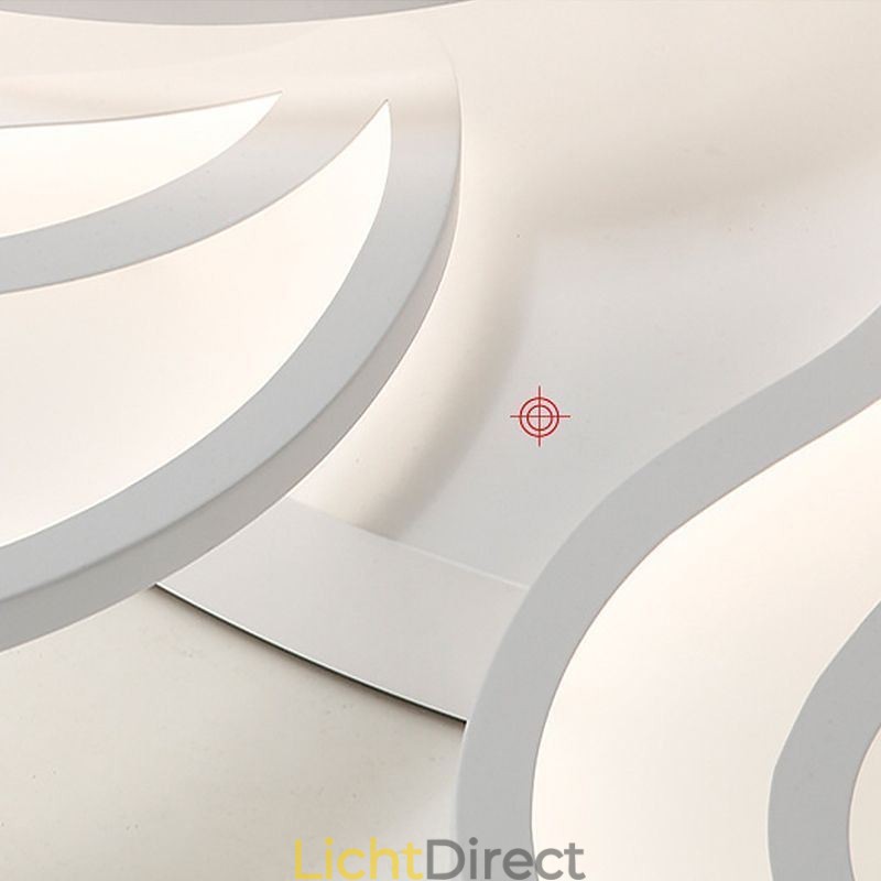 Plafondlamp met acryl bloemmotief