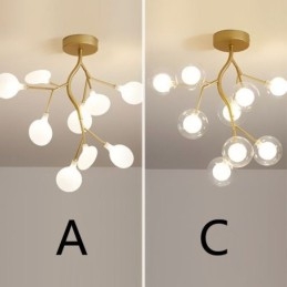 Nordic Branches plafondlamp met inbouwmontage