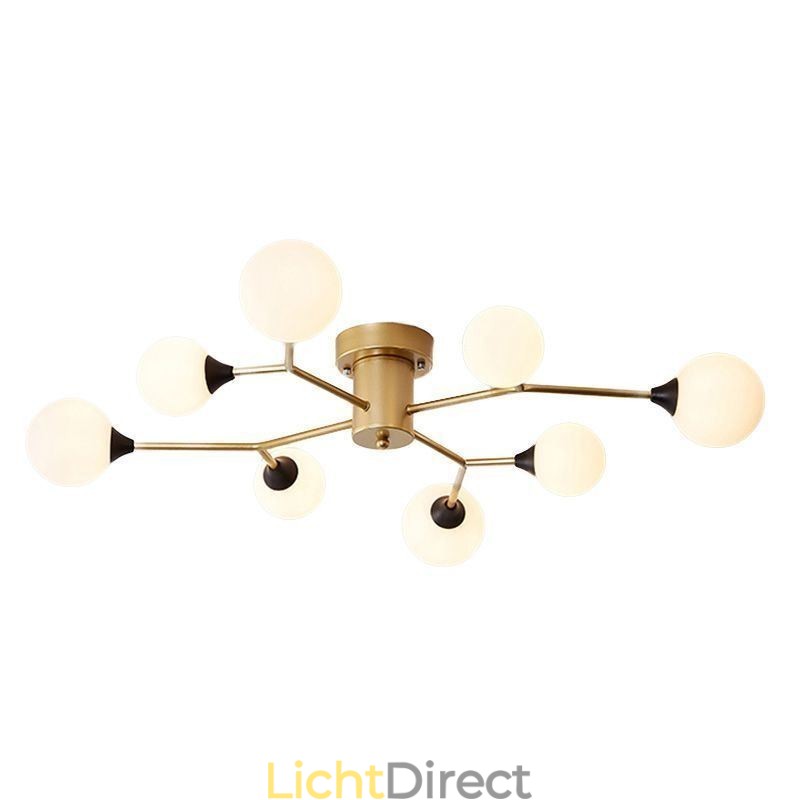 Glazen bol plafondlamp Magic Bean