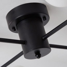 Glazen bol plafondlamp Magic Bean