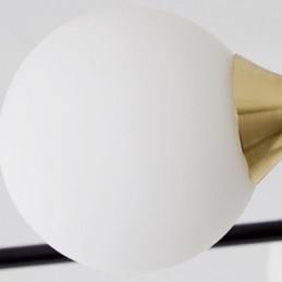 Glazen bol plafondlamp Magic Bean