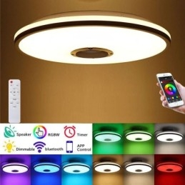 Kleurrijke plafondlamp met Bluetooth-muziekluidspreker en timingfunctie