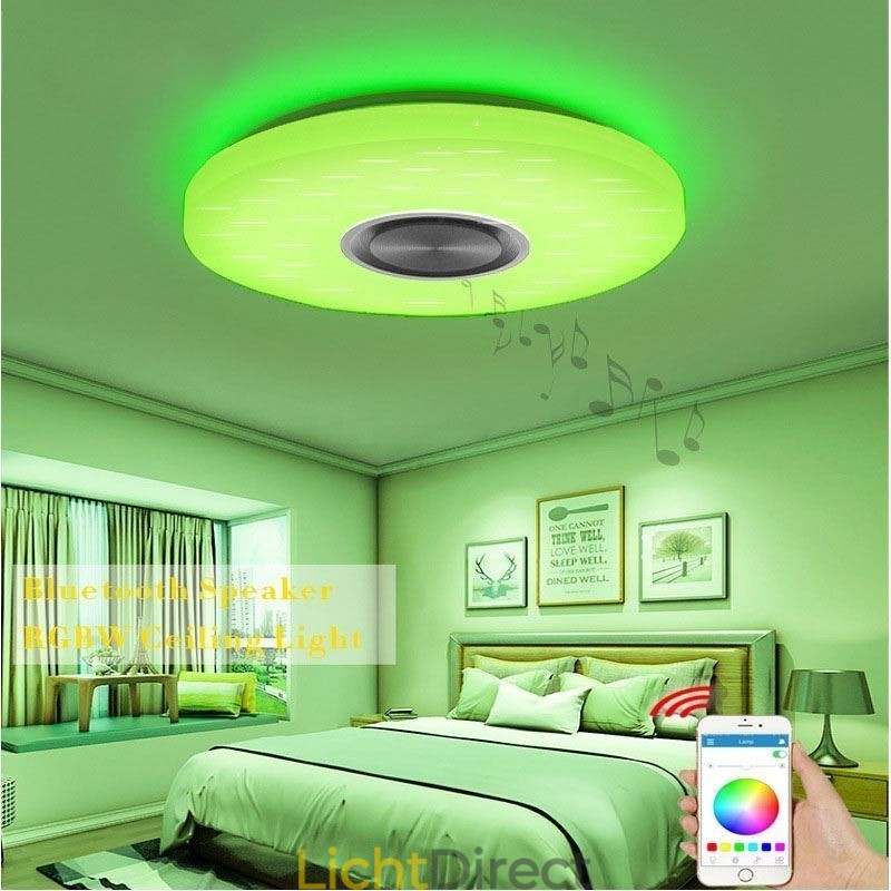 Inbouw decoratieve lamp met afstandsbediening via APP, Bluetooth-muziekluidsprekerlamp
