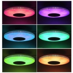 Plafondlamp met decoratieve montage, afstandsbediening via APP, Bluetooth-muziekluidsprekerlamp