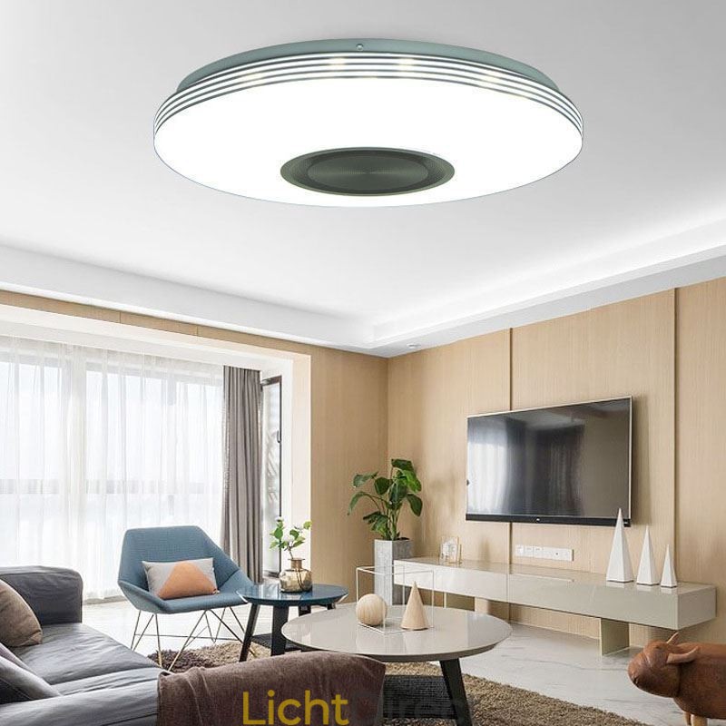 Plafondlamp met decoratieve montage, afstandsbediening via APP, Bluetooth-muziekluidsprekerlamp
