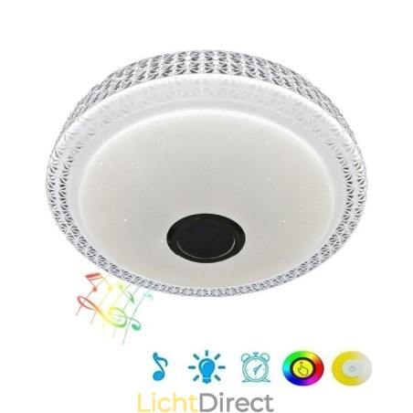 Plafondlamp Decoratieve lamp Afstandsbediening APP-bediening Bluetooth Muziek Luidspreker Inbouw Plafondlamp Decoratieve lamp Afstandsbediening APP-bediening Bluetooth Muziek Luidspreker Inbouw