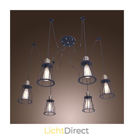 Traditionele klassieke vintage mini-stijl schilderij kroonluchter