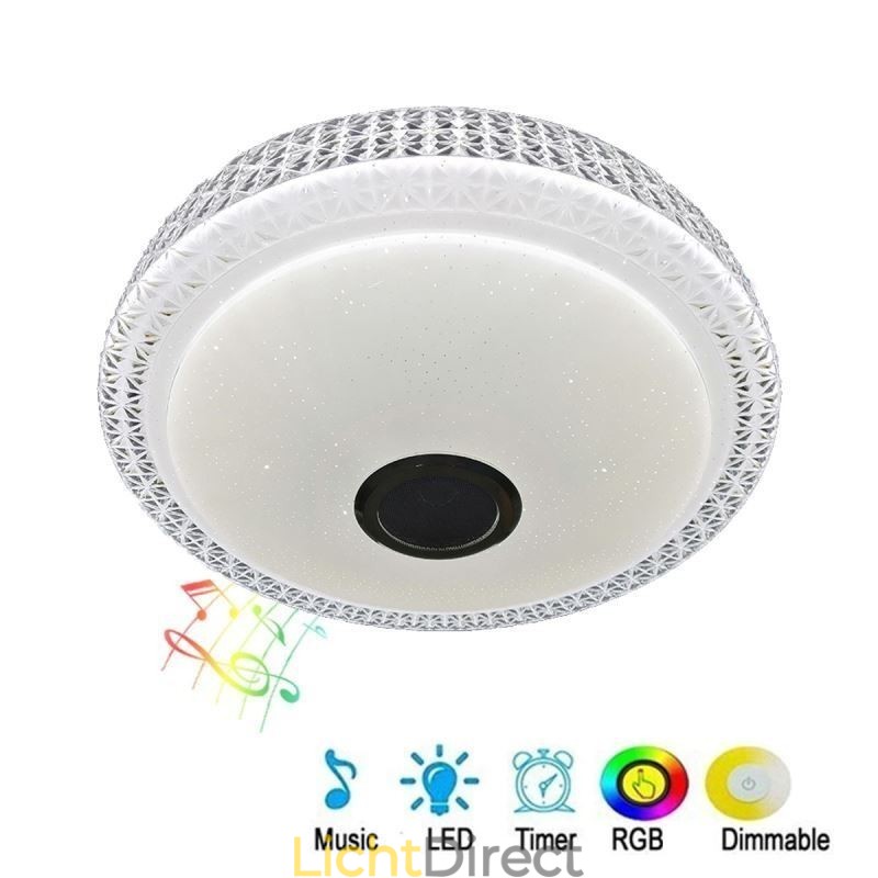 Plafondlamp Decoratieve lamp Afstandsbediening APP-bediening Bluetooth Muziek Luidspreker Inbouw