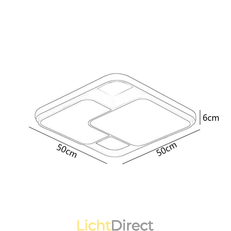 Moderne geometrische plafondlamp met acryl decoratielamp