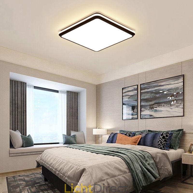 Minimalistische vierkante plafondlamp met moderne acrylverlichting