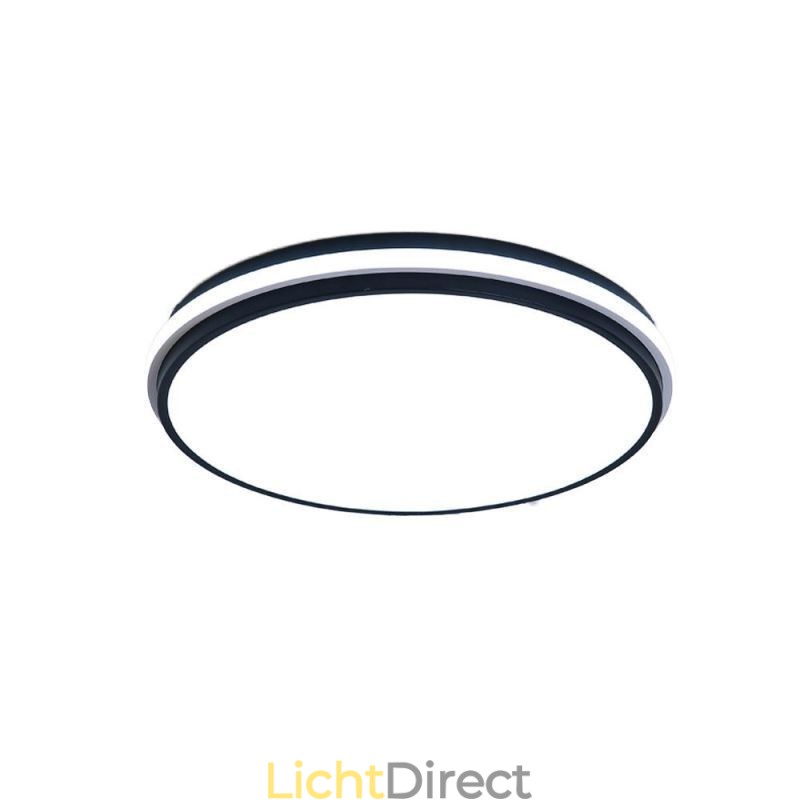 Minimalistische ronde plafondlamp met inbouwmontage, moderne acrylverlichting