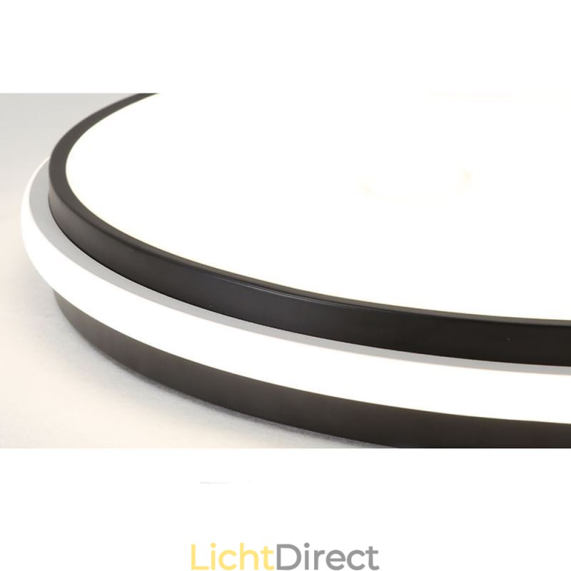 Minimalistische ronde plafondlamp met inbouwmontage, moderne acrylverlichting