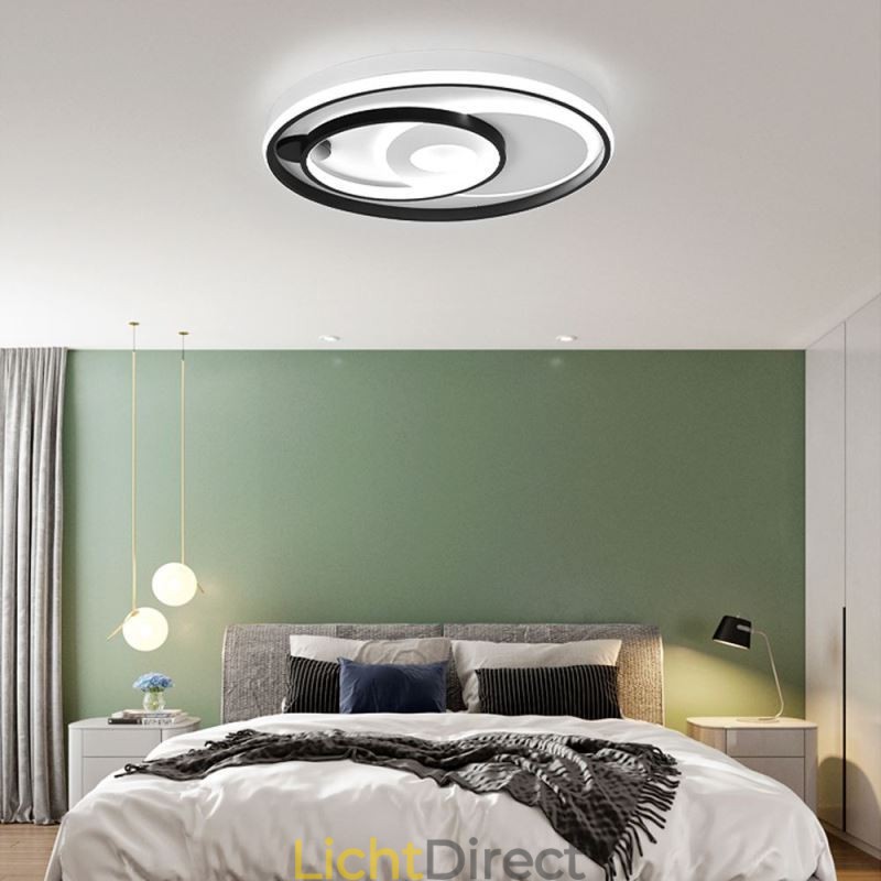 Overlappende ronde plafondlamp met inbouw, moderne acryllamp