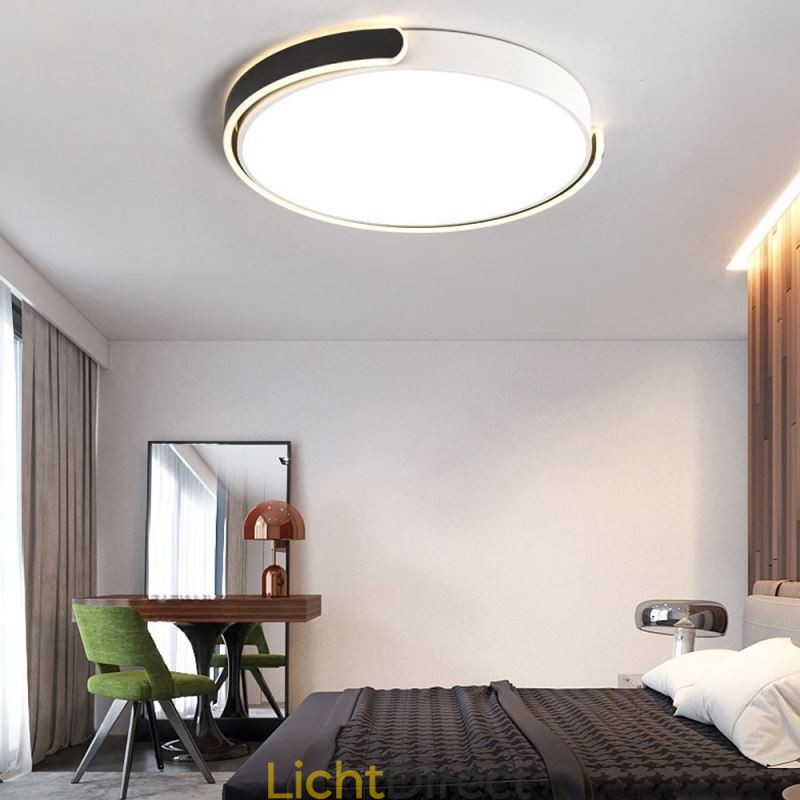 Ronde plafondlamp van acryl