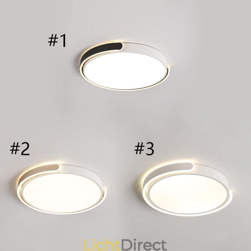 Ronde plafondlamp van acryl