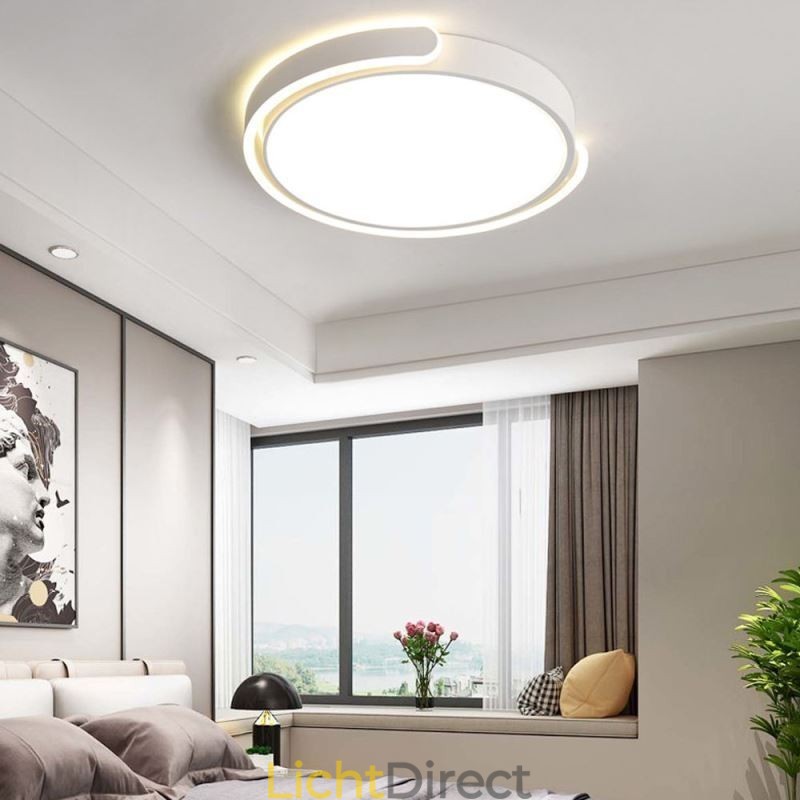 Ronde plafondlamp van acryl