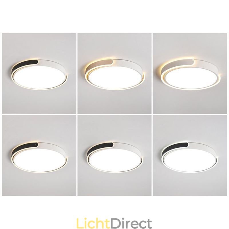 Ronde plafondlamp van acryl