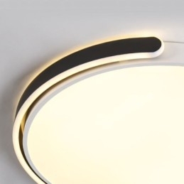 Ronde plafondlamp van acryl