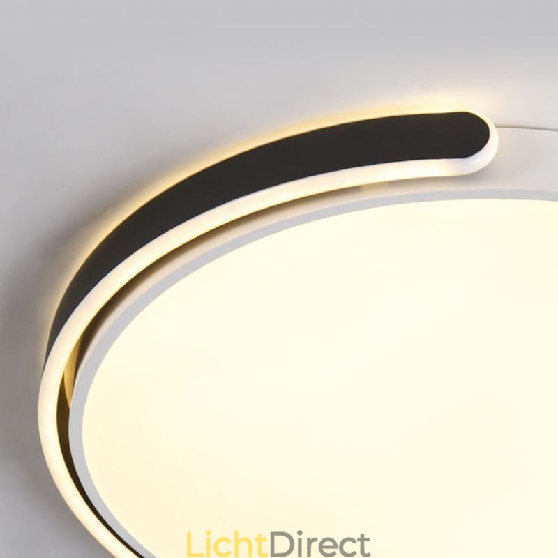 Ronde plafondlamp van acryl