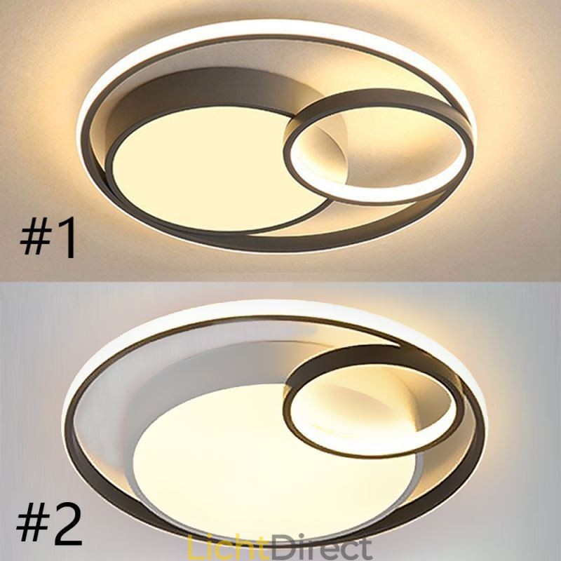 Moderne ronde plafondlamp met inbouwmontage