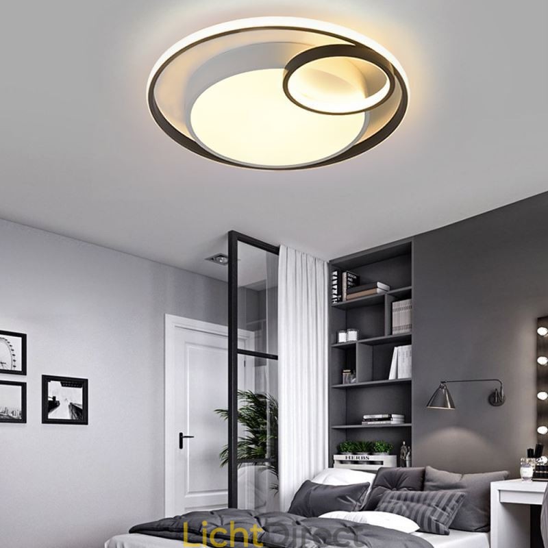 Moderne ronde plafondlamp met inbouwmontage