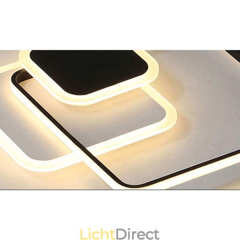 Vierkante Frames Flush Mount Decoratieve Plafondlamp
