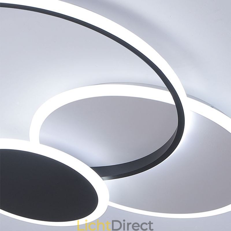 Ronde plafondlamp van acryl, moderne plafondlamp met inbouwmontage