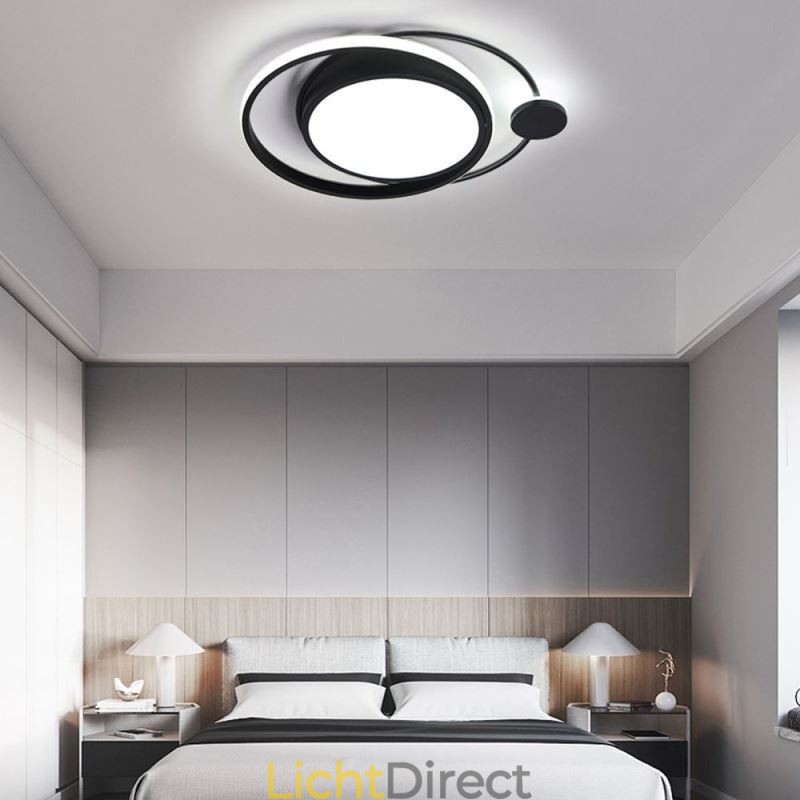 Moderne ronde plafondlamp met inbouwmontage