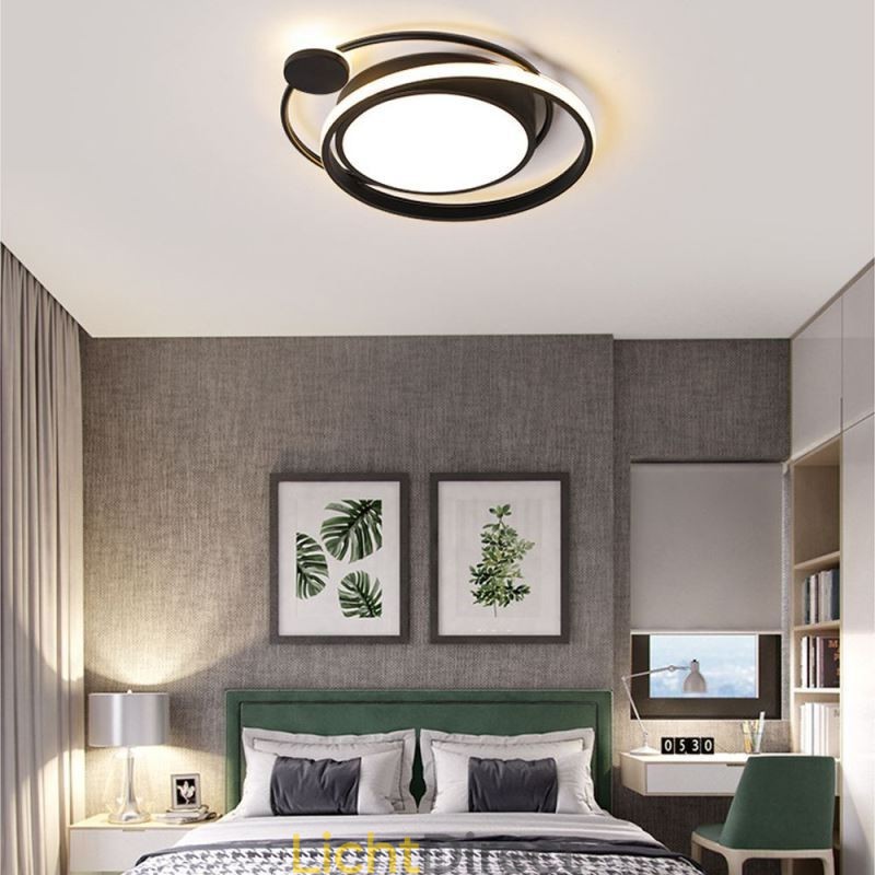 Moderne ronde plafondlamp met inbouwmontage