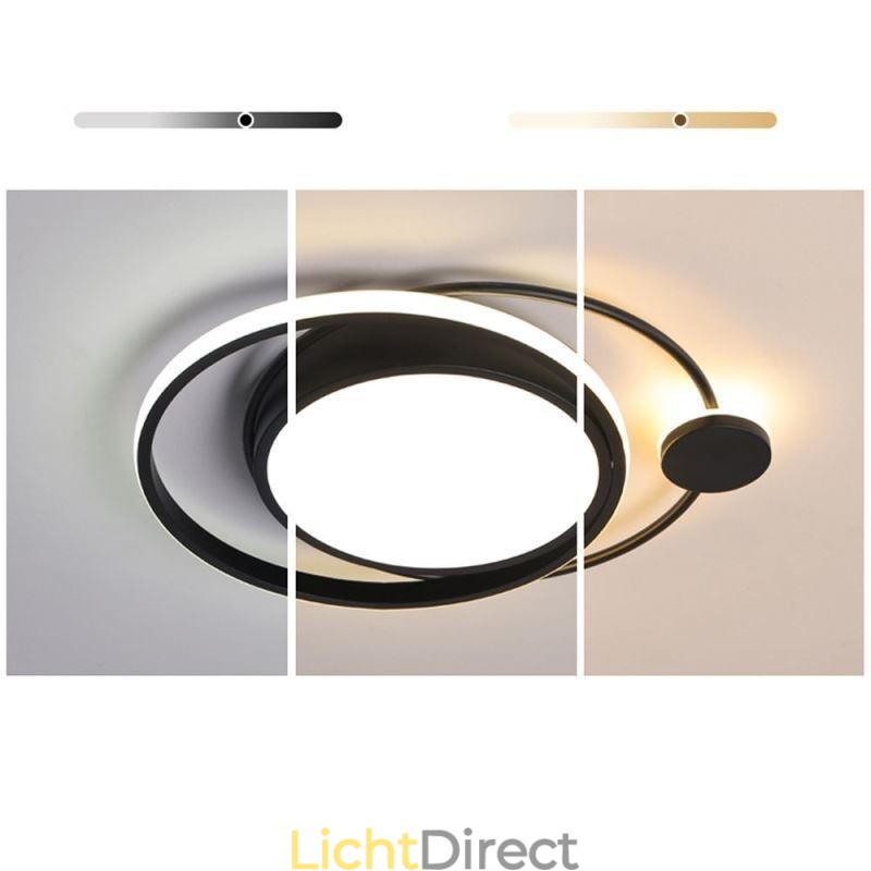 Moderne ronde plafondlamp met inbouwmontage