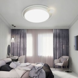 Eenvoudige stijl ronde plafondlamp van acryl