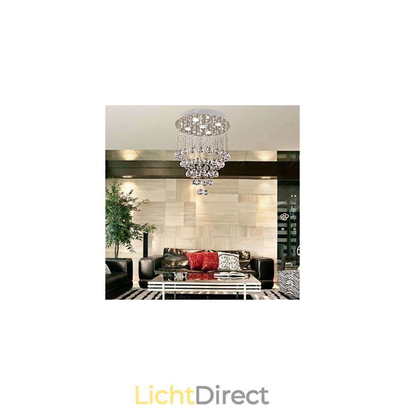 Kristallen kroonluchter met 5 lichtpunten (K9 Crystal)